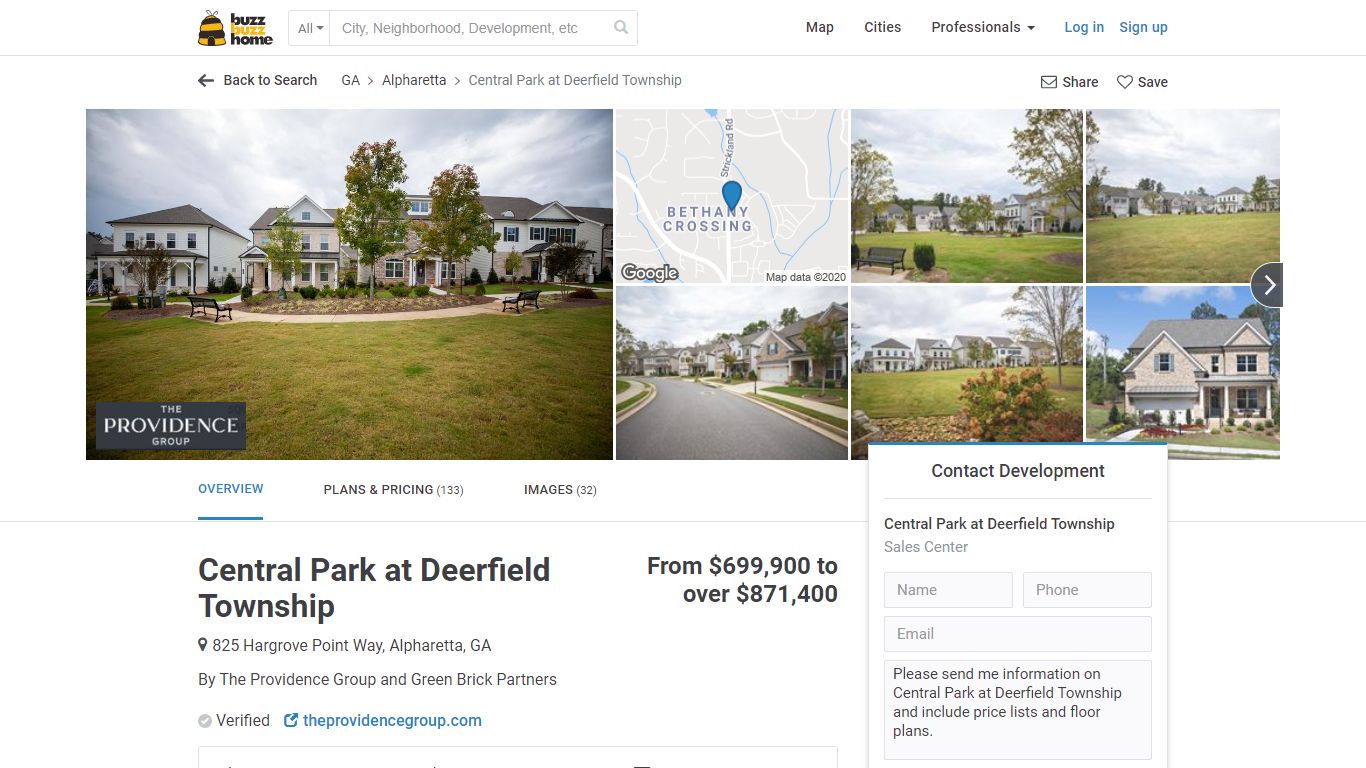 Central Park at Deerfield Township in Alpharetta, GA | Prices, Plans ...
